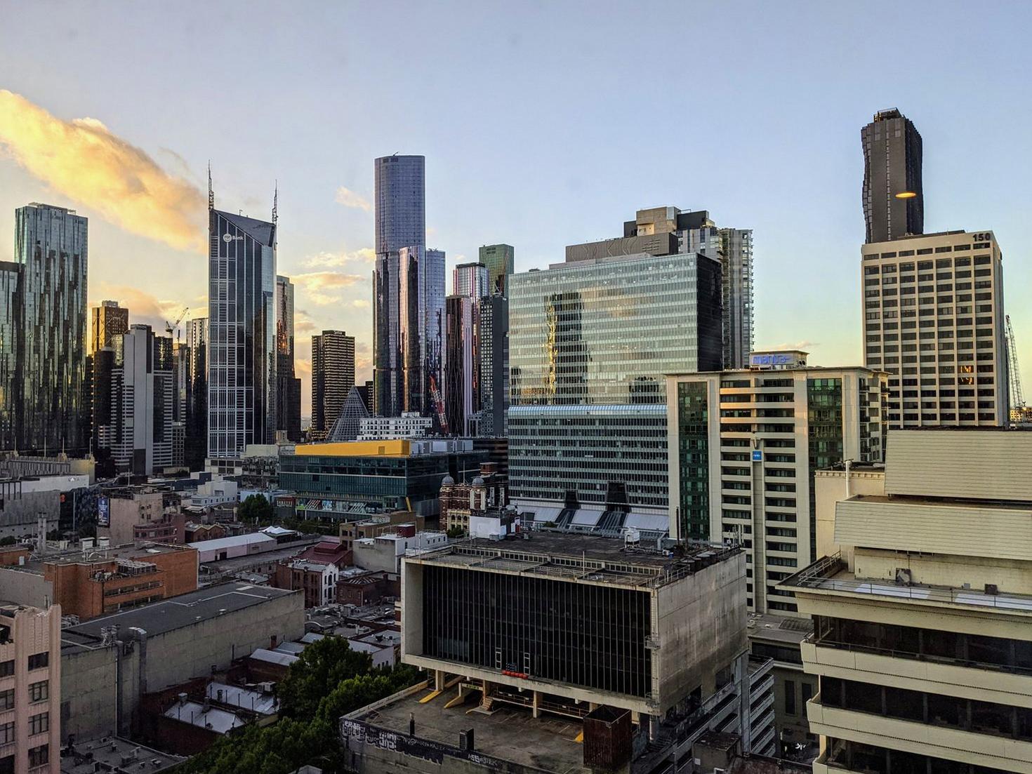 Melbourne Skyline dusk